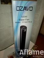 Ventilatore “ OZAVO “ a torre nero con timer 45 w - 3 livelli